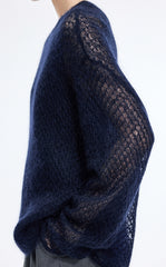 Sweater / JNBY Mohair Oversized Long Sleeve Pullover