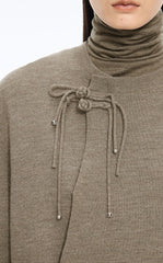 Sweater / JNBY O-Shape Mid-Length Wool Blend Cardigan