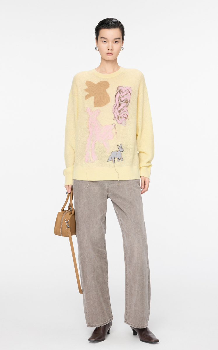 Sweater / JNBY Oversized Chic Cat Sweater