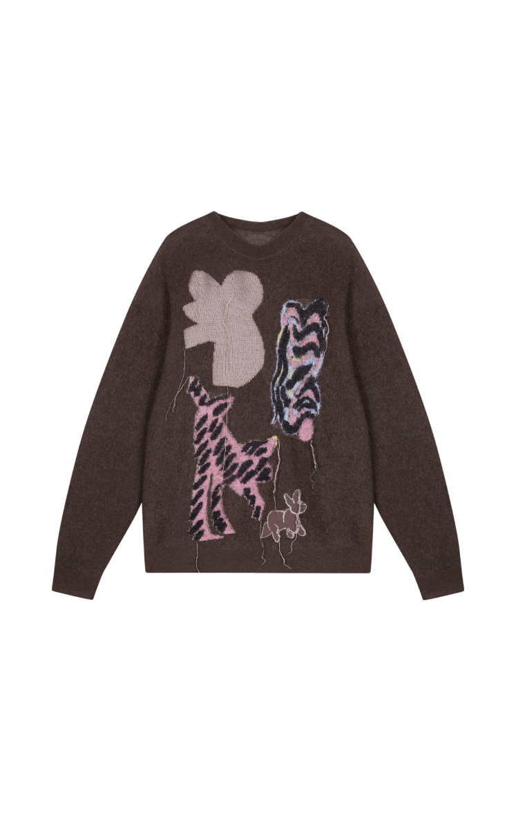 Sweater / JNBY Oversized Chic Cat Sweater