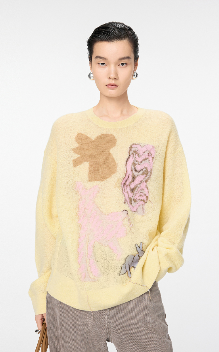 Sweater / JNBY Oversized Chic Cat Sweater