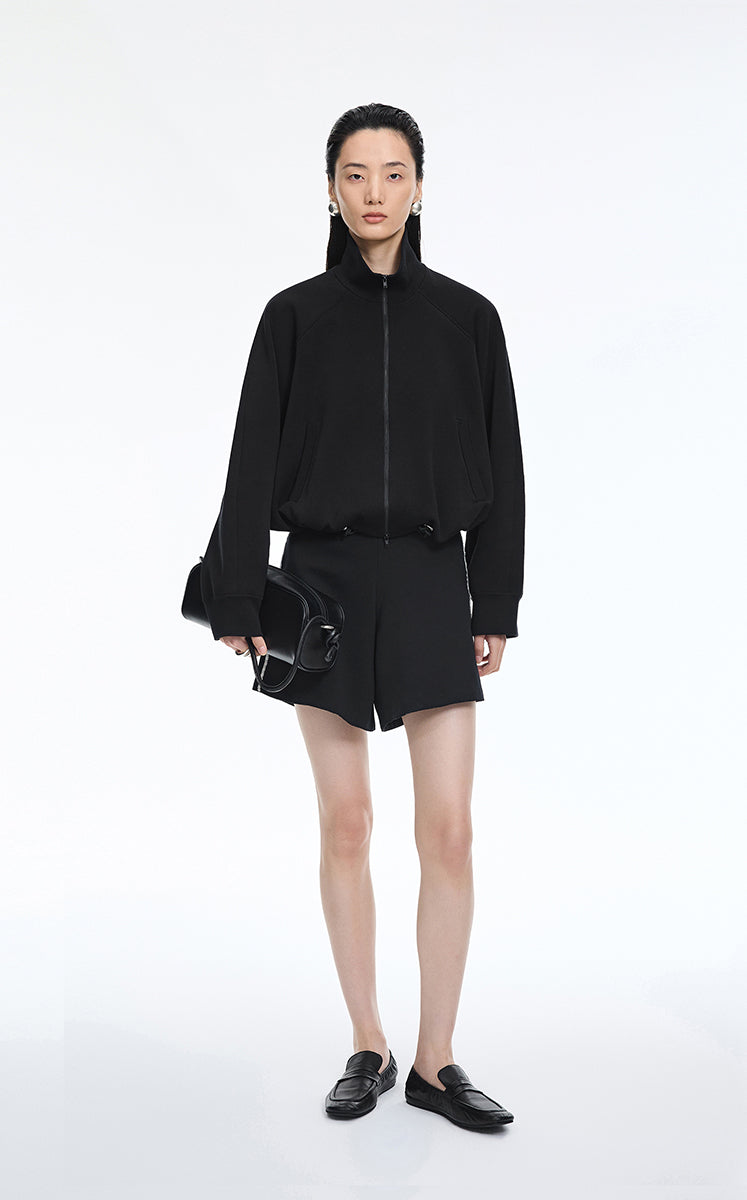 Sweater / JNBY Oversized Cotton Blend Raglan Sleeve Cardigan