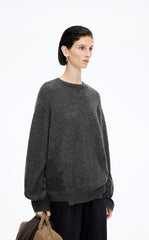 Sweater / JNBY  Oversized Knitted Denim Panel Pullover