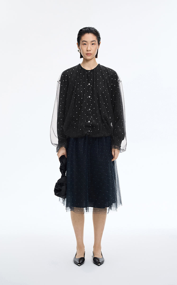 Sweater / JNBY Oversized O-line Mid-length Cardigan