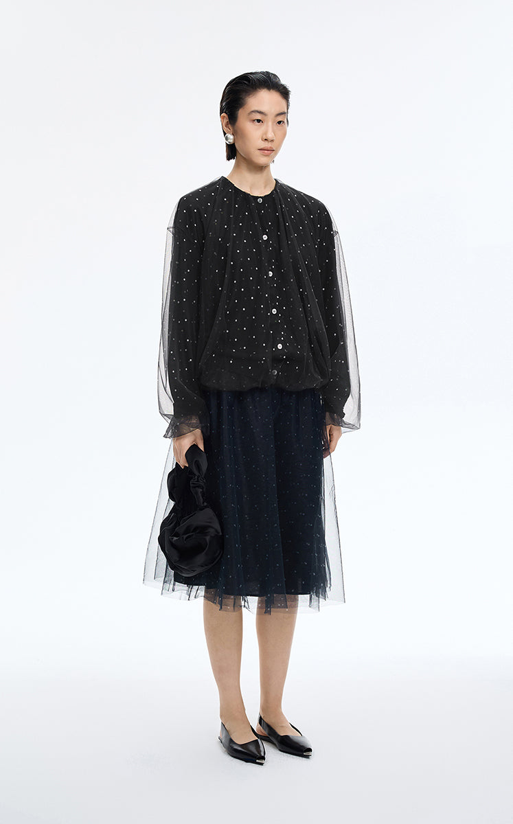 Sweater / JNBY Oversized O-line Mid-length Cardigan