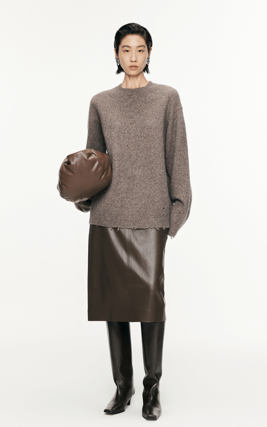 Sweater / JNBY Relaxed Metallic-Threading Sweater