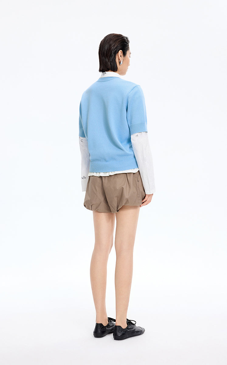 Sweater / JNBY Relaxed T-shape Short-Sleeve Sweater