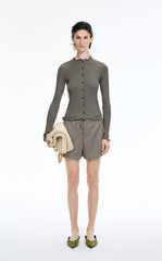 Sweater / JNBY Slim X-Shape Wool Cardigan