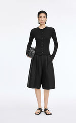 Sweater / JNBY Slim X-Shape Wool Cardigan