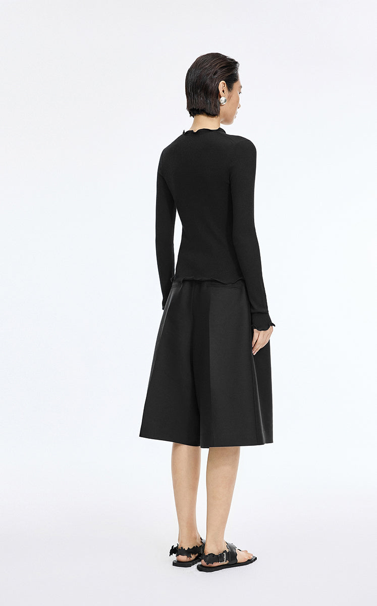 Sweater / JNBY Slim X-Shape Wool Cardigan