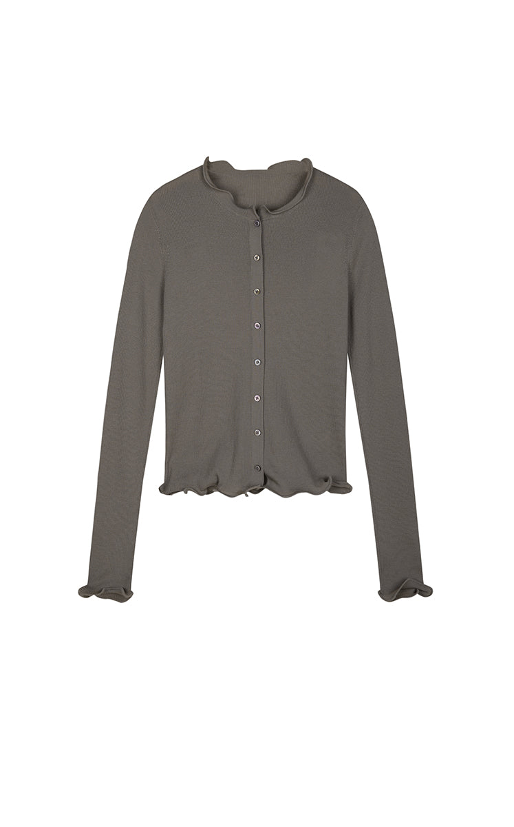 Sweater / JNBY Slim X-Shape Wool Cardigan