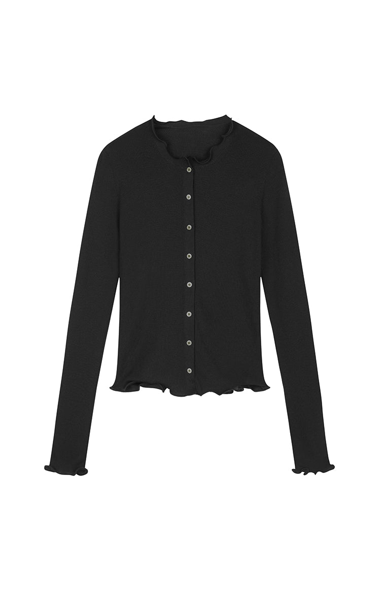 Sweater / JNBY Slim X-Shape Wool Cardigan