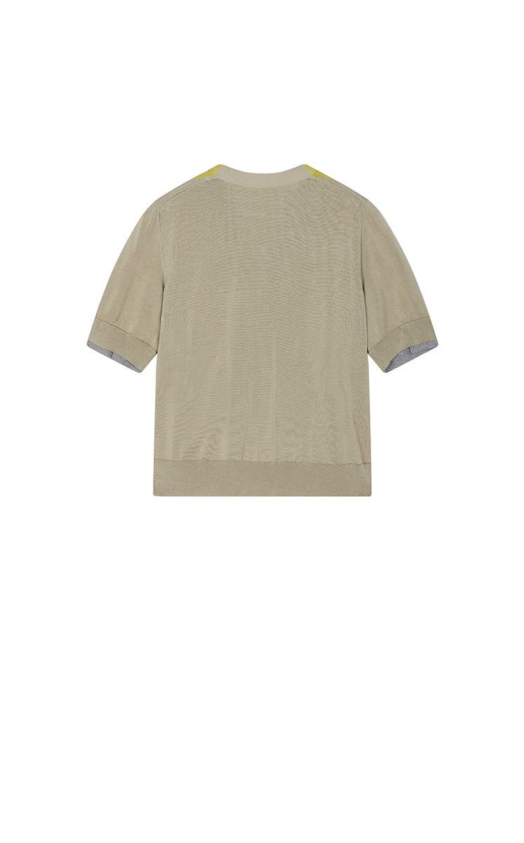 Sweater / JNBY V-Neck layered Mid-Length Cardigan