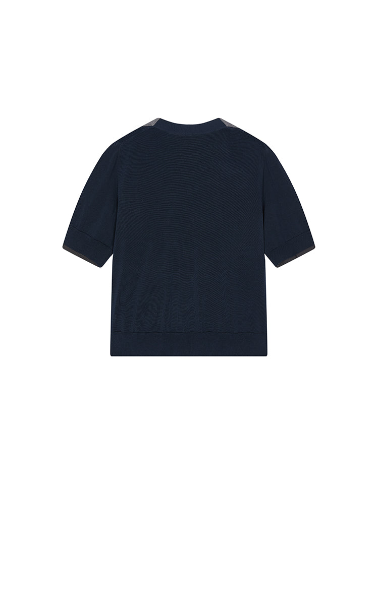 Sweater / JNBY V-Neck layered Mid-Length Cardigan