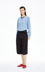 Sweater / JNBY V-neck Cashmere Wool Blend Pullover