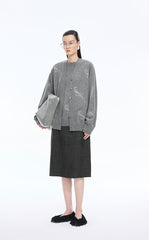 Sweater / JNBY Wool-Cashmere Crystal Wave Cardigan