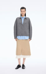 Sweater / JNBY Wool Blend Polo Neck Pullover