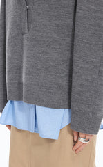 Sweater / JNBY Wool Blend Polo Neck Pullover