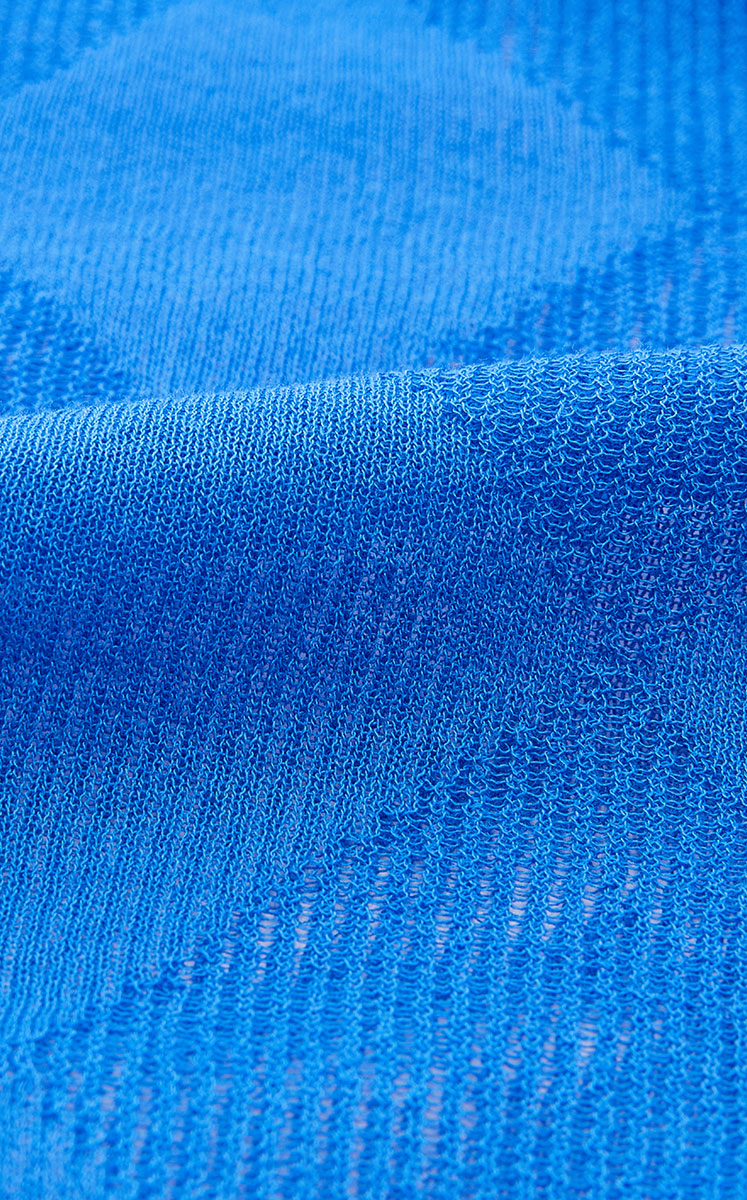 Sweater / JNBY Cotton Blend V-Neck Textured Knit