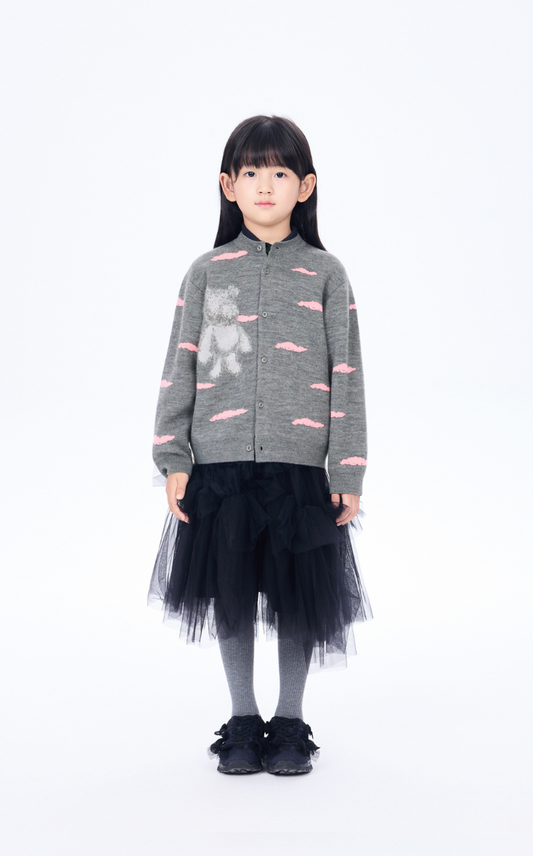 Sweater / jnby by JNBY Bear Postman Wool Blend Cardigan