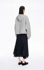 سويتشرت / جنيبي 3D نباتي تاسل حودي مفتوح بزيب