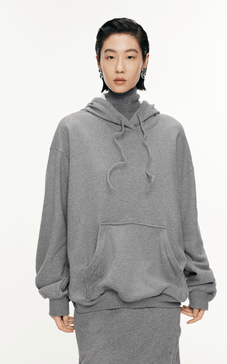 Sweatshirt / JNBY Drawstring Aluminum Wire  Cotton Hooded Pullover