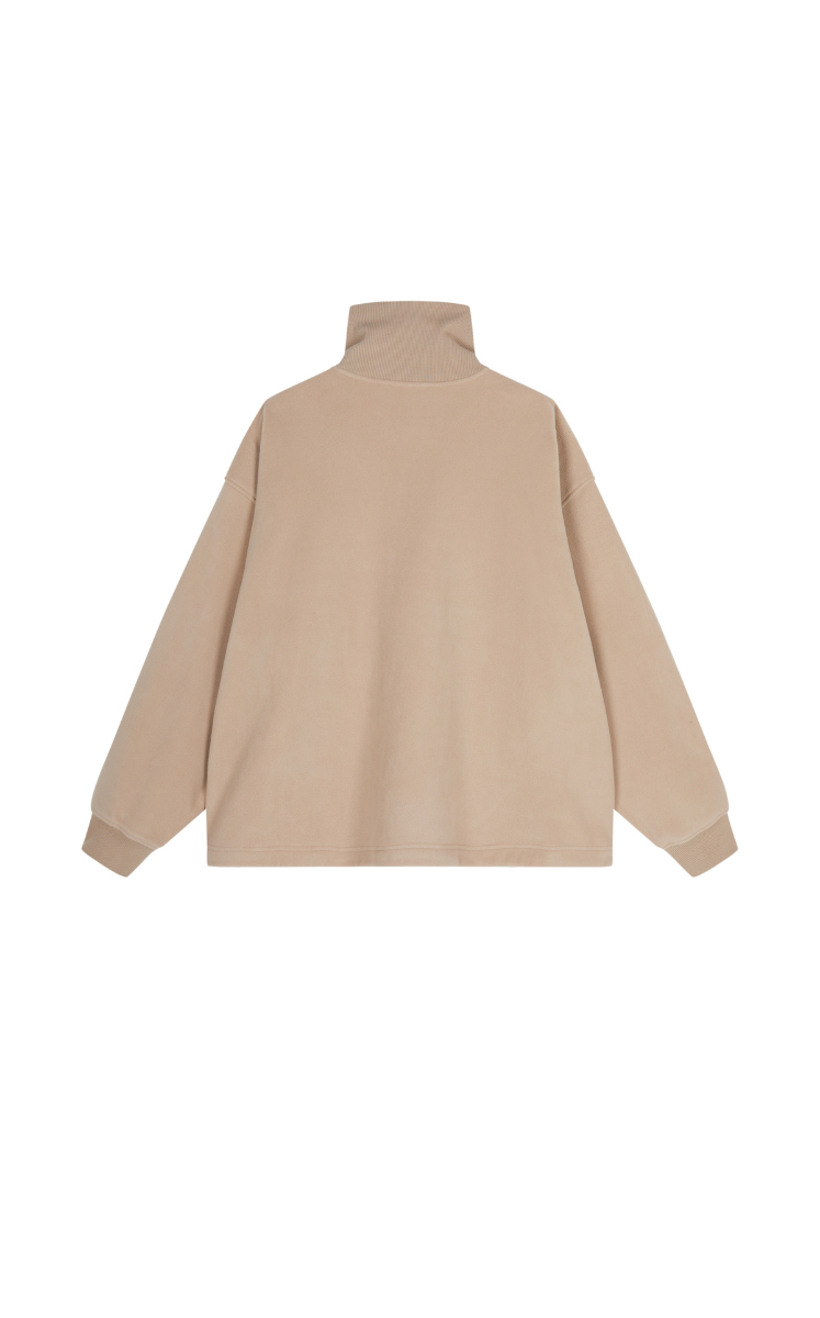 Sweatshirt / JNBY Oversized Zip-Front Pullover With Drawstring Hem