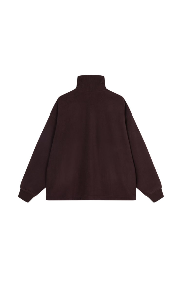 Sweatshirt / JNBY Oversized Zip-Front Pullover With Drawstring Hem