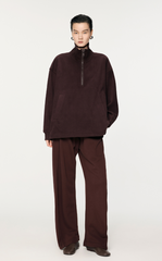 Sweatshirt / JNBY Oversized Zip-Front Pullover With Drawstring Hem