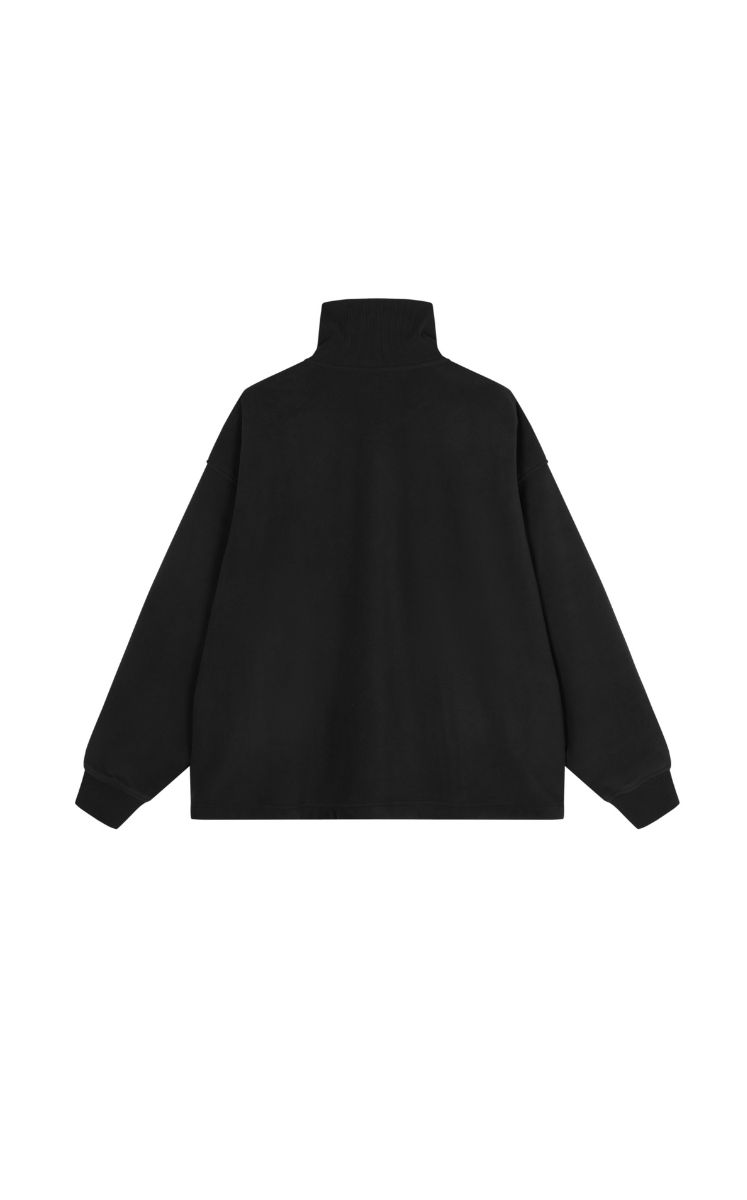 Sweatshirt / JNBY Oversized Zip-Front Pullover With Drawstring Hem