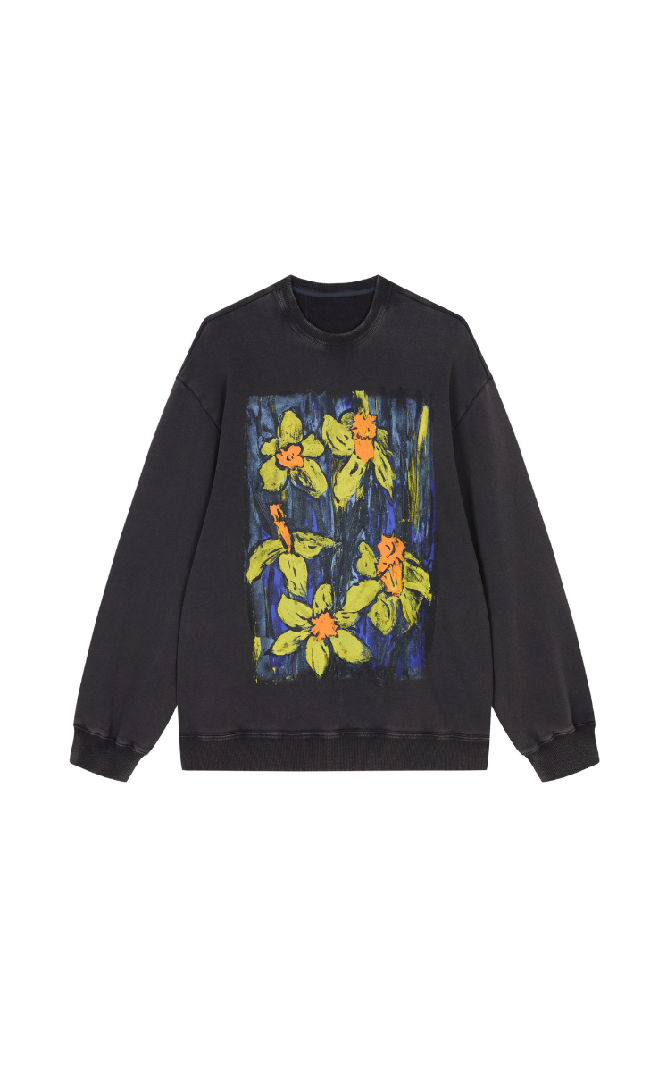 Sweatshirt / JNBY Relaxed Cotton Terry Pullover