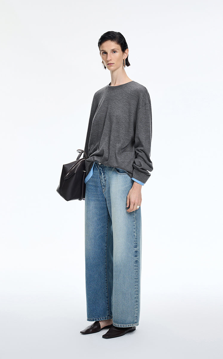 Sweatshirt / JNBY Relaxed skin-friendly Layered Pullover