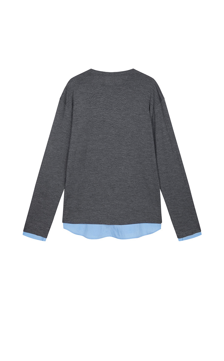 Sweatshirt / JNBY Relaxed skin-friendly Layered Pullover