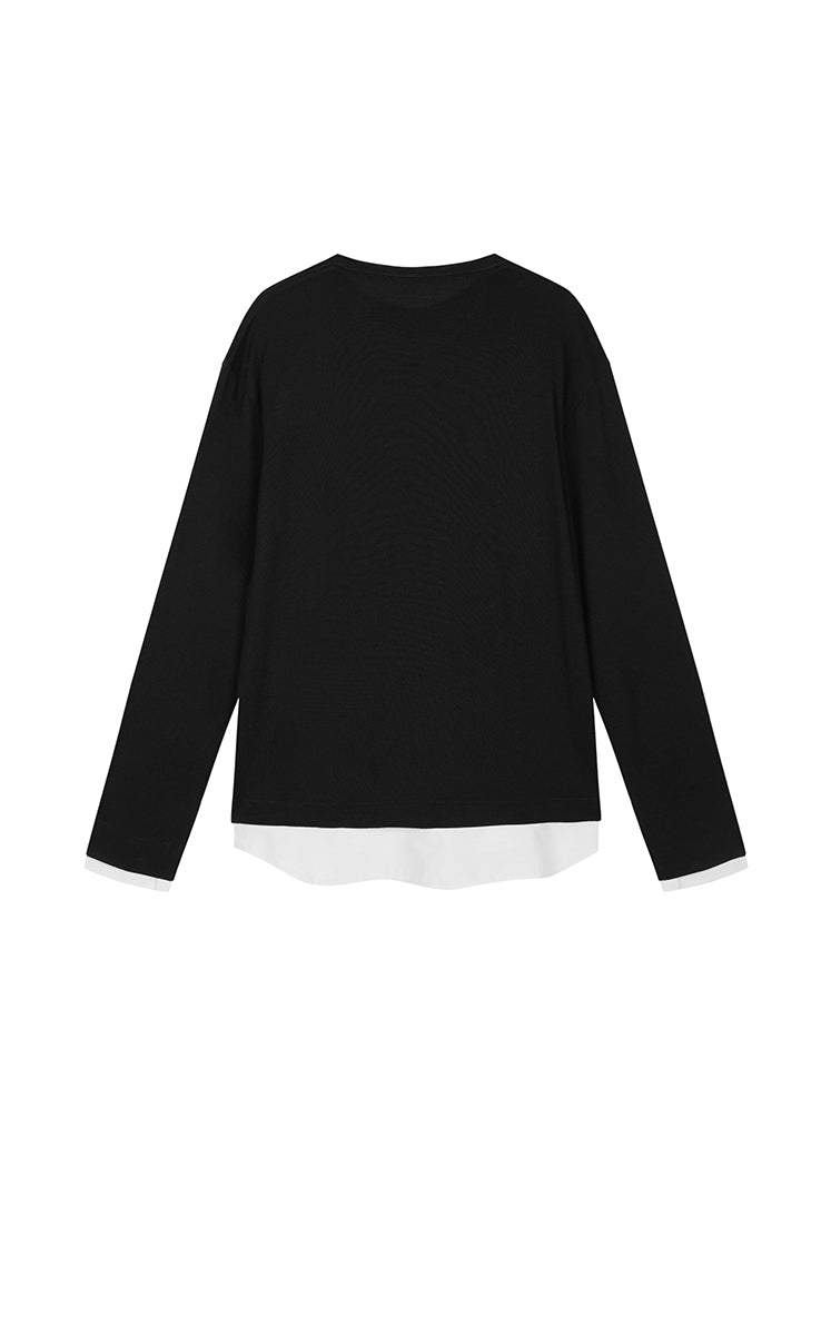 Sweatshirt / JNBY Relaxed skin-friendly Layered Pullover