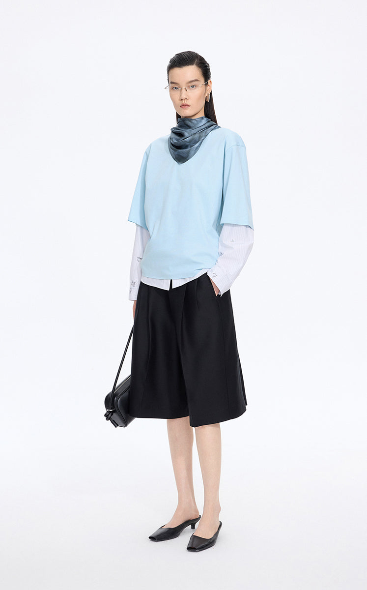 T-Shirt / JNBY Bonded Blend Short Sleeve T-Shirt