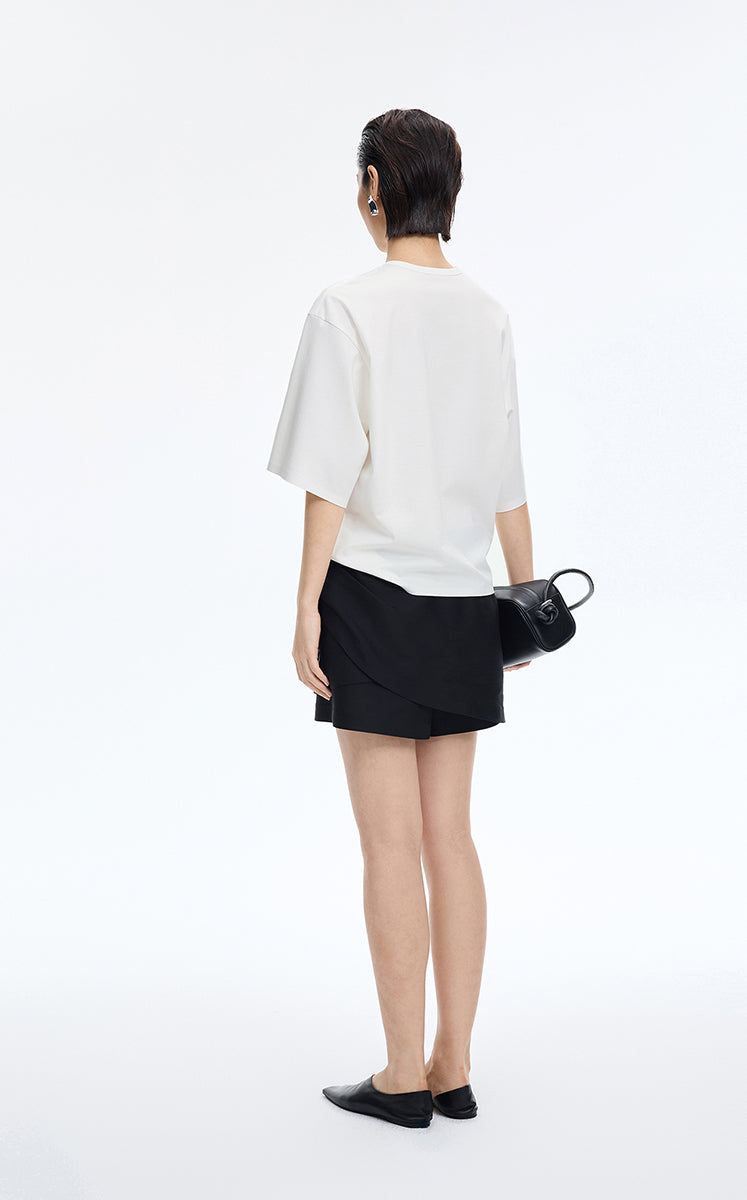 T-Shirt / JNBY Bonded Blend Short Sleeve T-Shirt