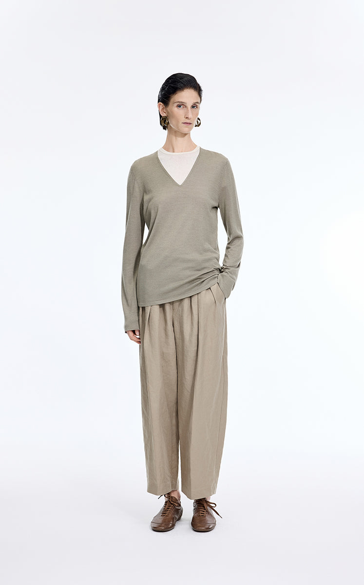 T-Shirt / JNBY Cotton Cashmere Cropped T-Shirt