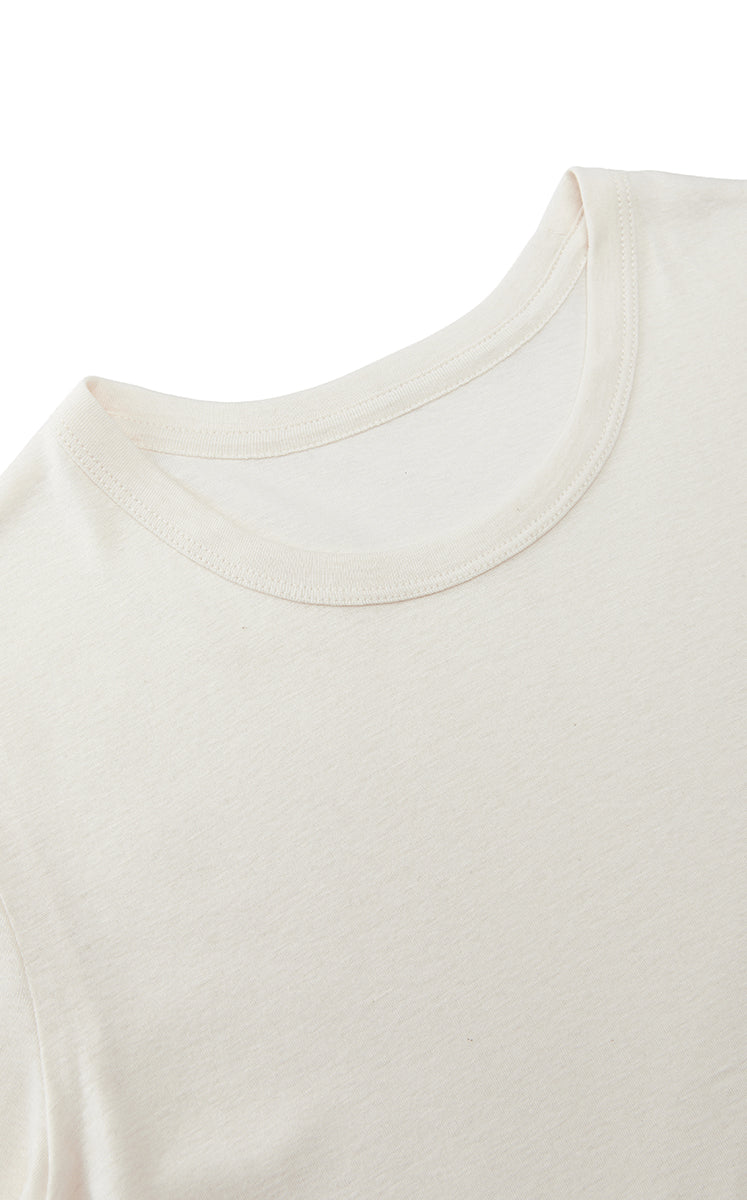 T-Shirt / JNBY Cotton Cashmere Cropped T-Shirt
