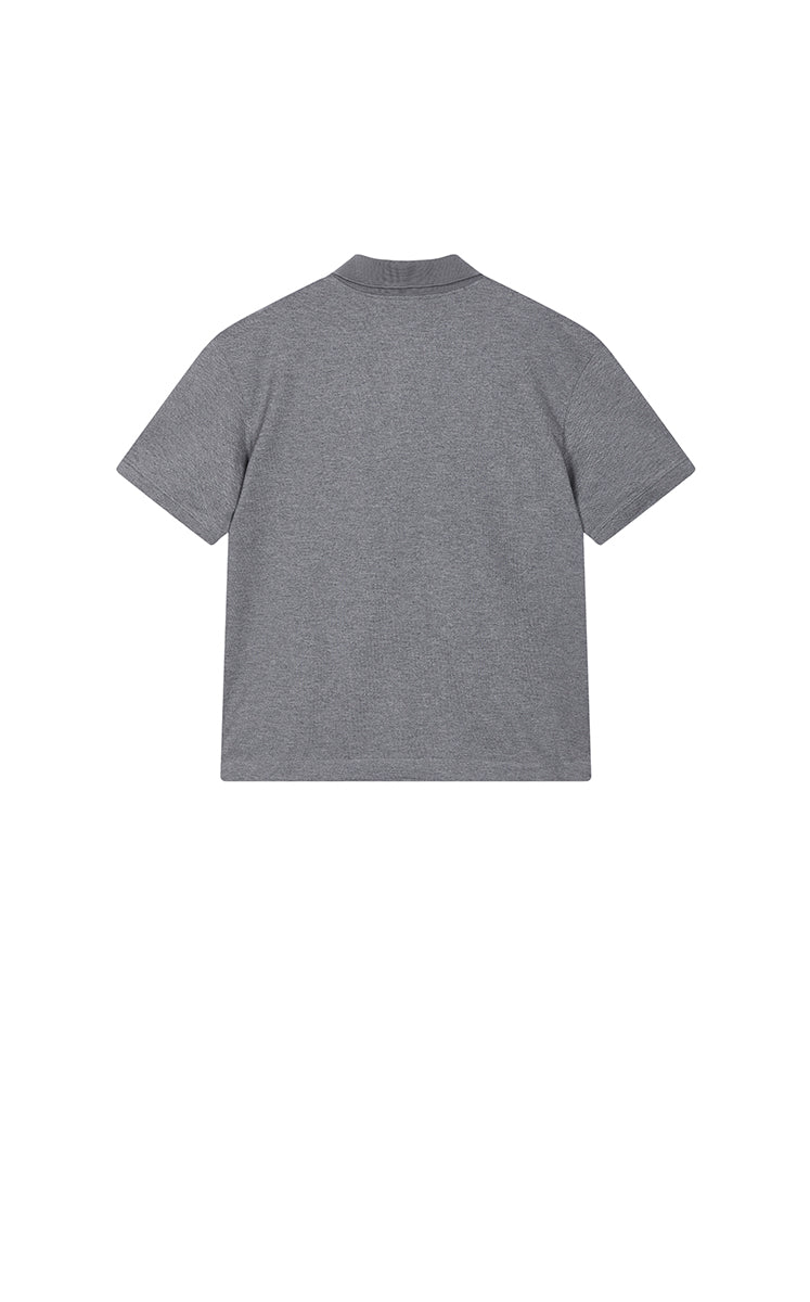 T-Shirt / JNBY Cropped Cotton Blend Polo Shirt