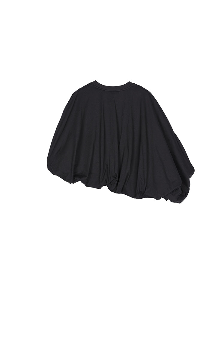 T-Shirt / JNBY Cropped Cotton Relaxed Fit T-Shirt