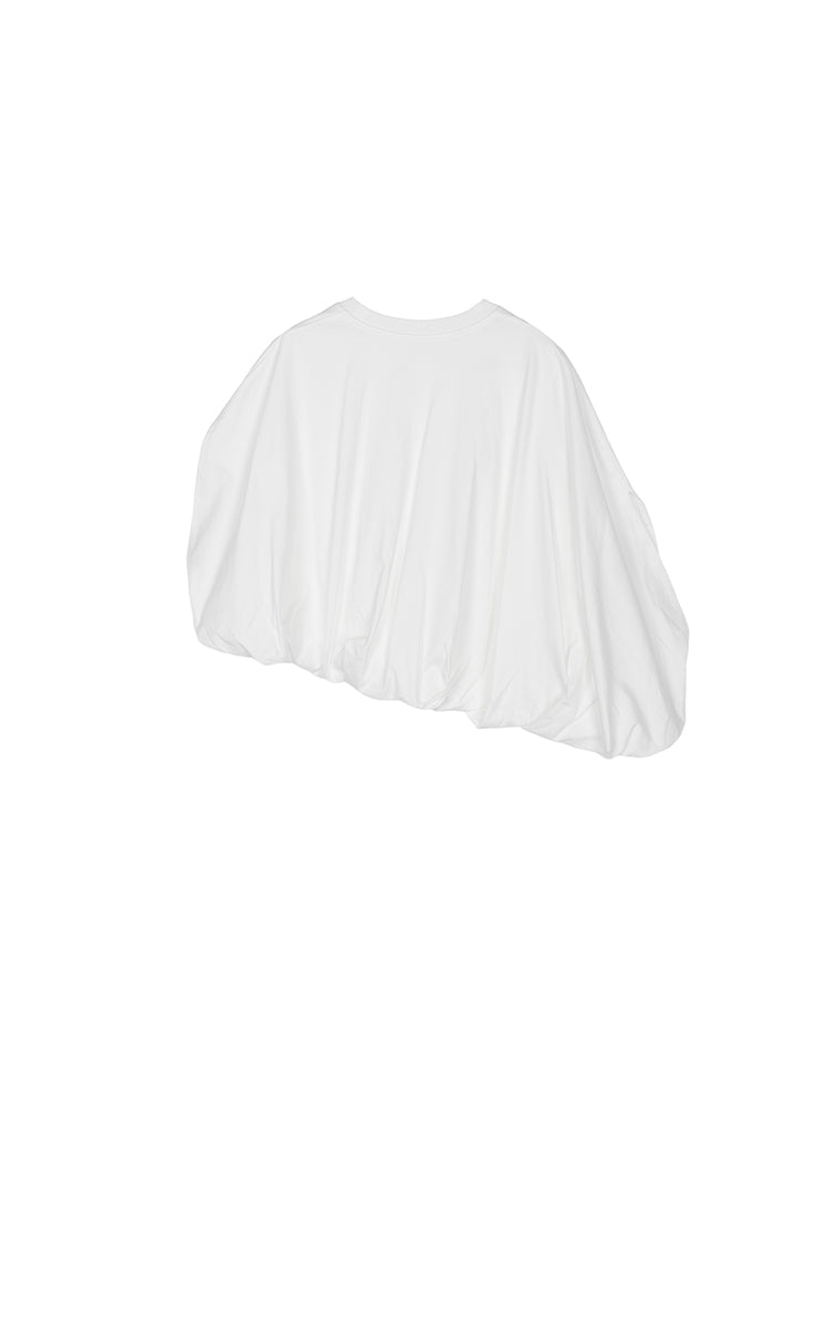 T-Shirt / JNBY Cropped Cotton Relaxed Fit T-Shirt