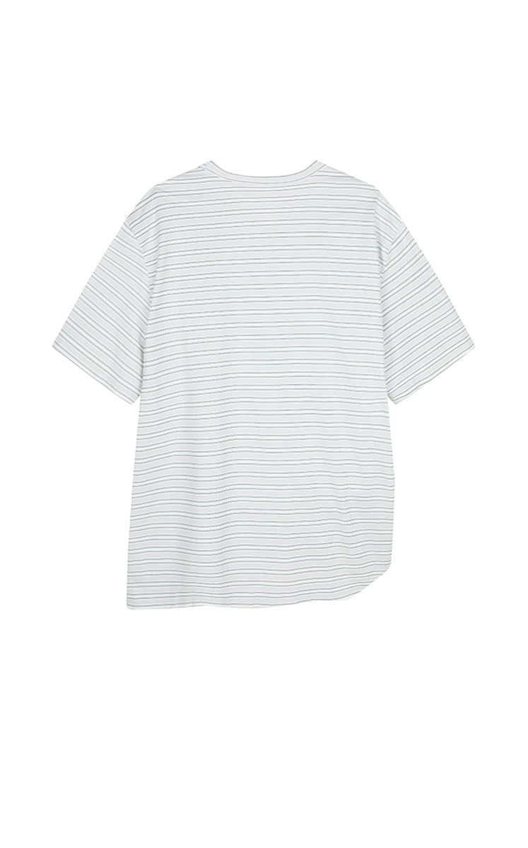 T-Shirt / JNBY Draped Pleated Hem Cotton T-Shirt