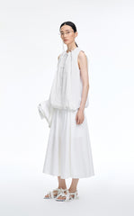 T-Shirt / JNBY Drawstring Collar Cotton T-Shirt