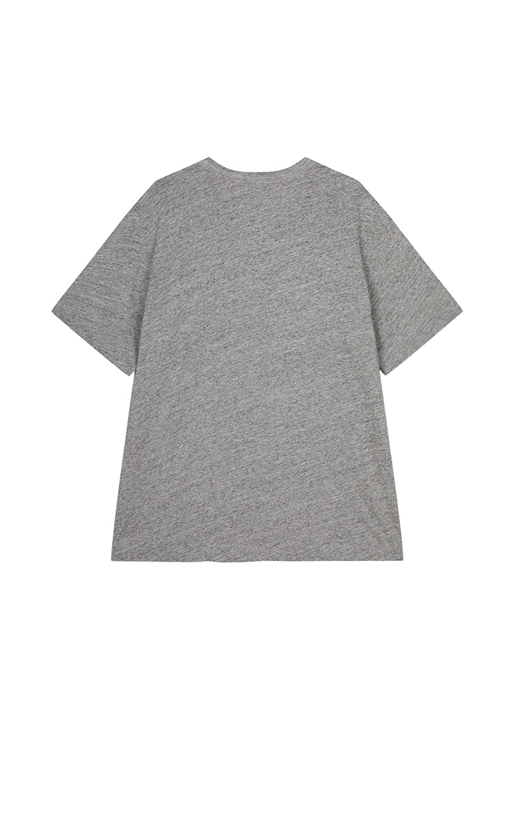 T-Shirt / JNBY Flocked Floral Cotton T-Shirt