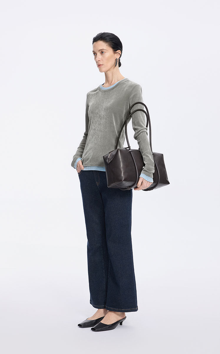 T-Shirt / JNBY Flocked Mesh Layered Tee