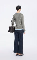 T-Shirt / JNBY Flocked Mesh Layered Tee