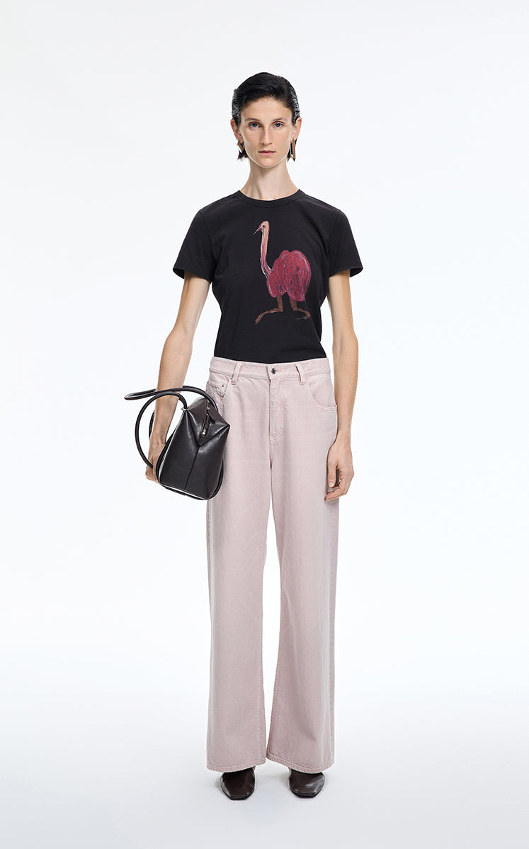 T-Shirt / JNBY Hand-Drawn Graphic Cotton T-Shirt