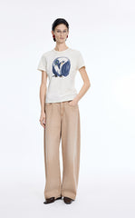 T-Shirt / JNBY Hand-Drawn Graphic Cotton T-Shirt