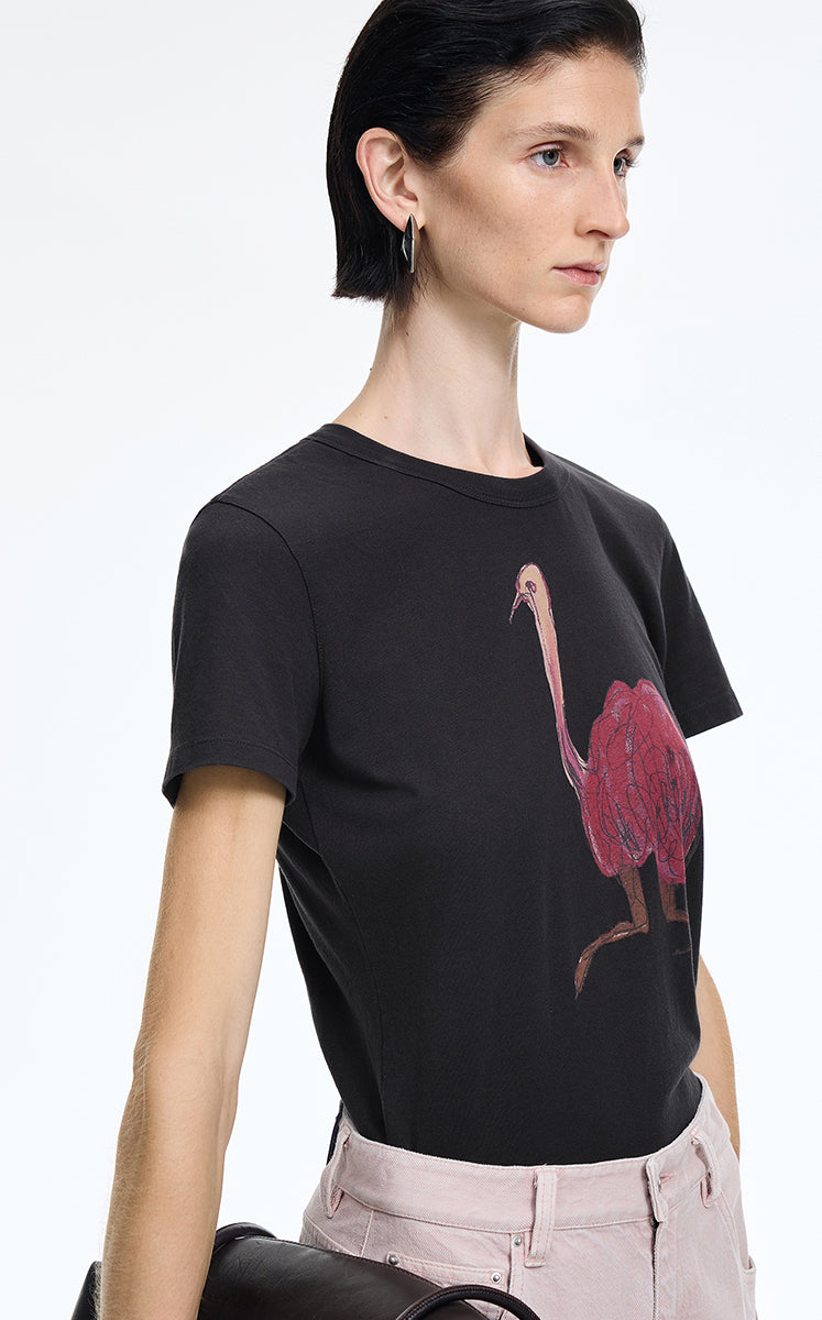 T-Shirt / JNBY Hand-Drawn Graphic Cotton T-Shirt