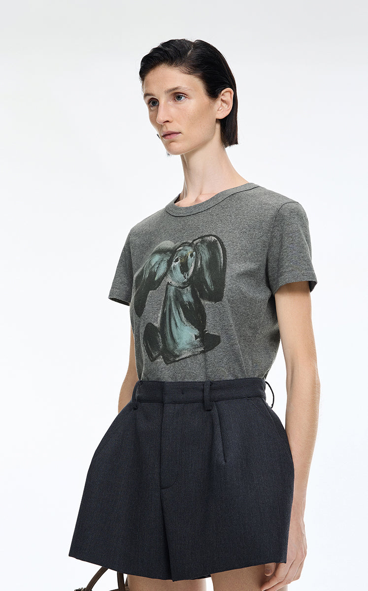 T-Shirt / JNBY Hand-Drawn Graphic Cotton T-Shirt